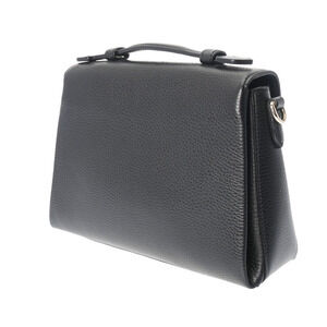 Gucci Chain Leather Interlocking GG Shoulder Bag Black